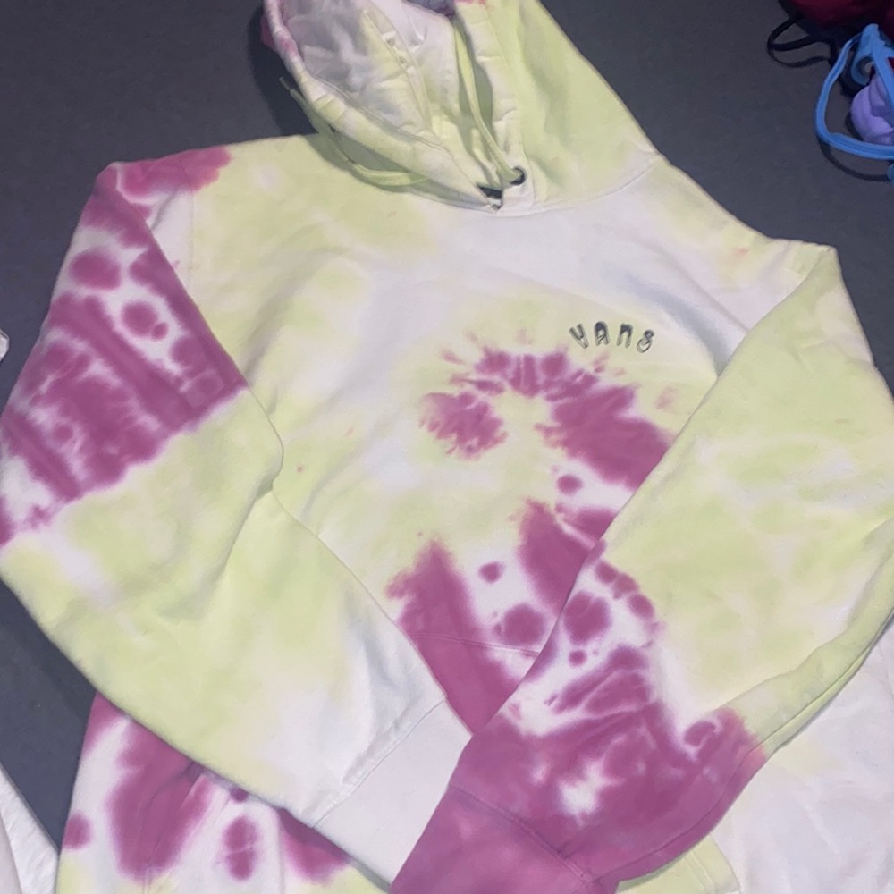 vans tie die hoodie